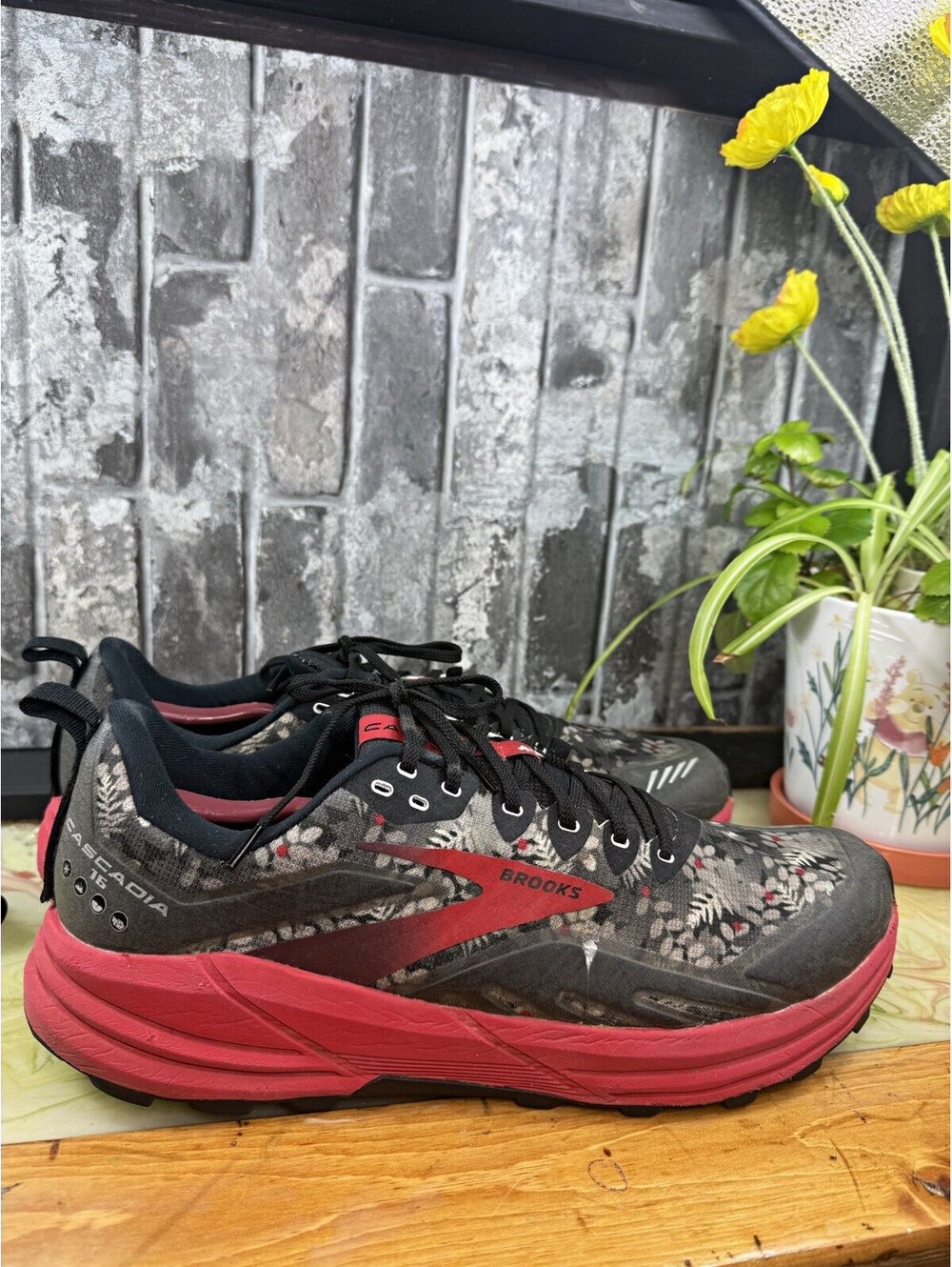 RARE Brooks Cascadia 16 Sasquatch Louie Gong Limited Edition Men size 15